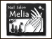 ロートアイアン看板、ロートステンレス看板　ネイルサロン、ネイル、サロン、Nail Salon「Melia (メリア)」 様